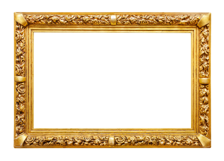 Gold picture frame